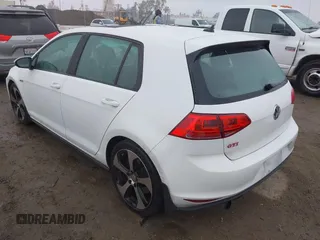 2017 Volkswagen Golf GTI S with VIN 3VW547AU6HM016813, listed as a IAAI auction lot 41783957 with 125,052 mi miles. Bid and sale history available at carsss.com. Image 3.