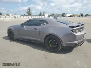 2021 Chevrolet Camaro 1SS with VIN 1G1FF1R7XM0102340, listed as a Copart auction lot 54199585 with 39,390 mi miles and Salvage Title. Bid and sale history available at carsss.com. Image 2.