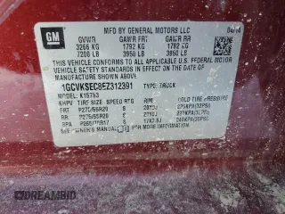 2014 Chevrolet Silverado 1500 LTZ with VIN 1GCVKSEC8EZ312391, listed as a Copart auction lot 45658795 with 158,495 mi miles and Salvage Title. Bid and sale history available at DreamBid. Image 13.