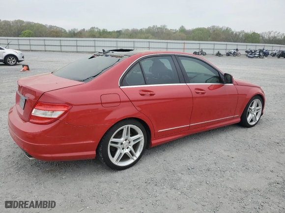 2009 Mercedes-Benz C-Class 3.0L Sport with VIN WDDGF54X49F233221, listed as a Copart auction lot 51239705 with 171,756 mi miles and Salvage Title. Bid and sale history available at carsss.com. Image 3.