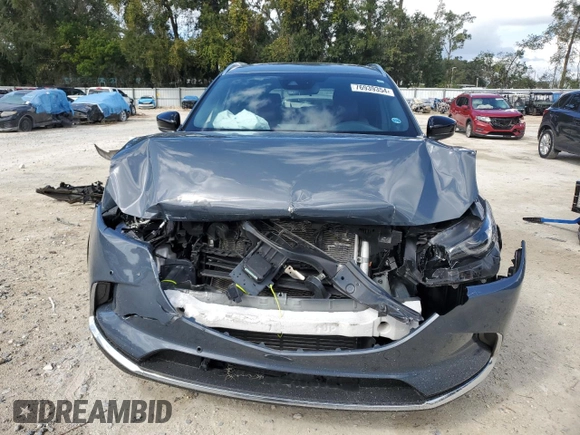 2022 Mazda CX-9 Carbon Edition with VIN JM3TCBDY8N0613658, listed as a Copart auction lot 76939354 with 34,380 mi miles and Non repairable. Bid and sale history available at DreamBid. Image 5.