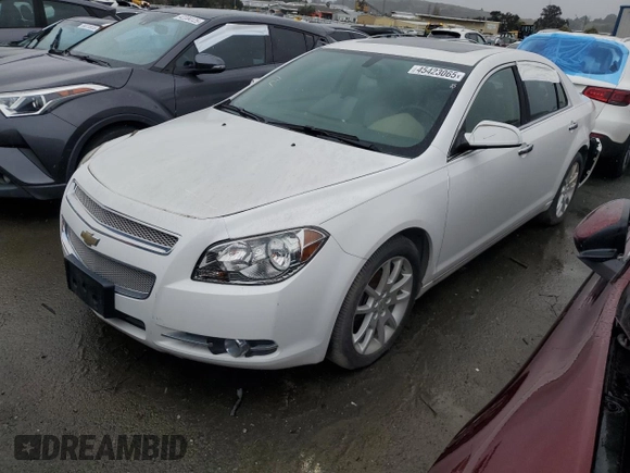 2012 Chevrolet Malibu LTZ with VIN 1G1ZG5E77CF131460, listed as a Copart auction lot 45423065 with 82,817 mi miles and Salvage Title. Bid and sale history available at DreamBid. Image 1.