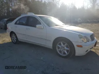 2004 Mercedes-Benz C 240 with VIN WDBRF81J44F502877, listed as a Copart auction lot 44931635 with 147,778 mi miles and Salvage title. Bid and sale history available at DreamBid. Image 4.