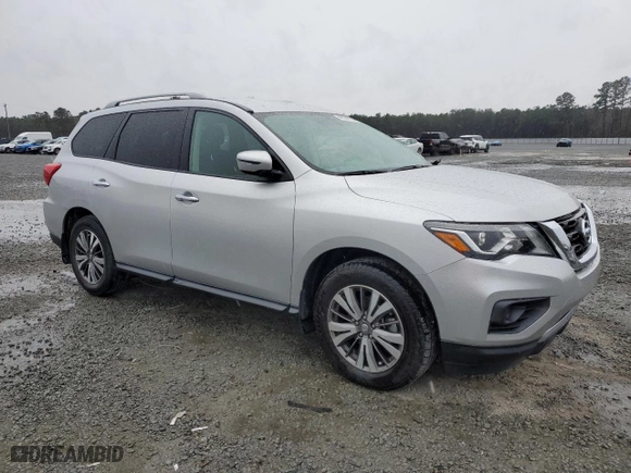 2020 Nissan Pathfinder S with VIN 5N1DR2ANXLC603596, listed as a Copart auction lot 48336775 with 70,756 mi miles and Salvage Title. Bid and sale history available at carsss.com. Image 4.