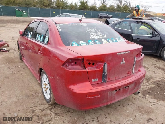 2011 Mitsubishi Lancer ES with VIN JA32U2FU0BU012484, listed as a IAAI auction lot 41696429 with 117,050 mi miles. Bid and sale history available at carsss.com. Image 3.