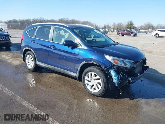 2015 Honda CR-V EX-L with VIN 2HKRM3H73FH515763, listed as a IAAI auction lot 41768518 with 117,872 mi miles. Bid and sale history available at carsss.com. Image 1.