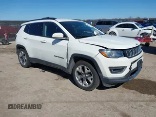 2021 Jeep Compass Limited z VIN 3C4NJCCBXMT573563, wystawiony jako IAAI lot #41687325 z przebiegiem 75 768 mil mil oraz . Historia ofert i sprzedaży dostępna na DreamBid. Obrazek 1.