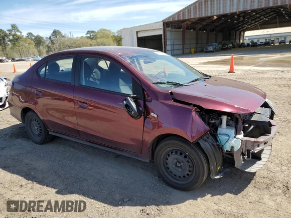 2023 Mitsubishi Mirage G4 ES with VIN ML32FUFJ9PHF04417, listed as a Copart auction lot 49507215 with 56,930 mi miles and Salvage Title. Bid and sale history available at carsss.com. Image 4.