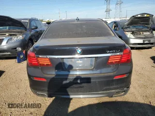 2015 BMW 7 Series 740Li with VIN WBAYE4C56FD138966, listed as a Copart auction lot 69240874 with 94,558 mi miles and Salvage Title. Bid and sale history available at DreamBid. Image 6.