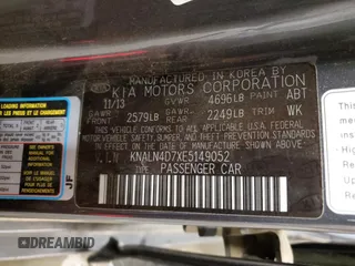 2014 Kia Cadenza Premium with VIN KNALN4D7XE5149052, listed as a Copart auction lot 82341864 with 193,220 mi miles and Salvage Title. Bid and sale history available at carsss.com. Image 12.