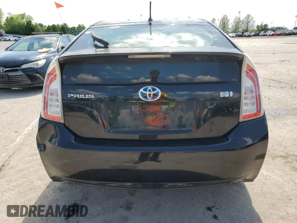 2012 Toyota Prius One with VIN JTDKN3DU7C1542171, listed as a Copart auction lot 55886075 with 171,112 mi miles and Clean Title. Bid and sale history available at DreamBid. Image 6.