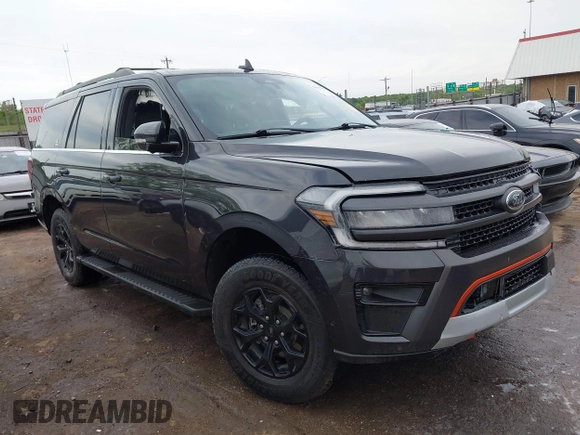 2022 Ford Expedition Timberline z VIN 1FMJU1RT5NEA03879, wystawiony jako IAAI lot #42065818 z przebiegiem 147 828 mil mil oraz . Historia ofert i sprzedaży dostępna na DreamBid. Obrazek 1.
