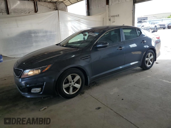 2015 Kia Optima LX with VIN KNAGM4A74F5635494, listed as a Copart auction lot 60344085 with 241,671 mi miles and Salvage title. Bid and sale history available at DreamBid. Image 1.