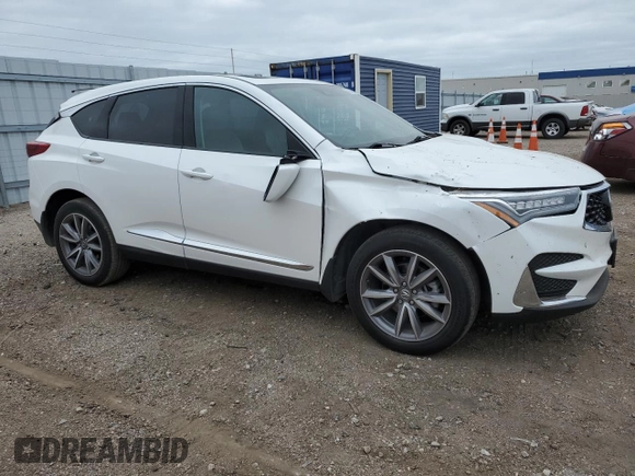 2021 Acura RDX w/Technology Package with VIN 5J8TC2H50ML017791, listed as a Copart auction lot 66034814 with 34,546 mi miles and Salvage Title. Bid and sale history available at carsss.com. Image 4.