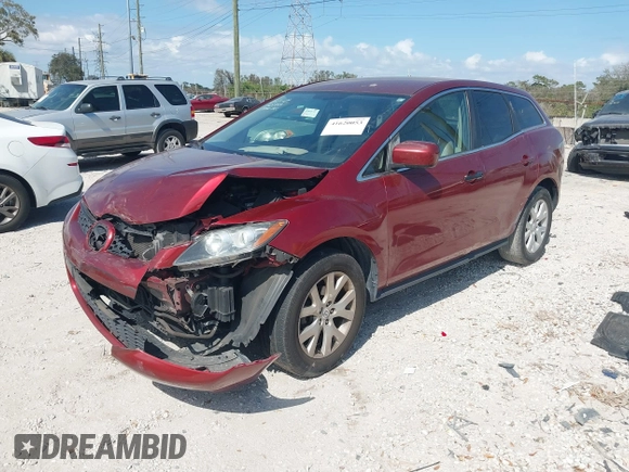 2008 Mazda CX-7 Sport with VIN JM3ER293380208154, listed as a IAAI auction lot 41620053 with 189,133 mi miles. Bid and sale history available at carsss.com. Image 16.