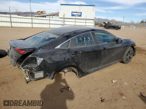2020 Honda Civic Sedan Sport with VIN 19XFC2F85LE025126, listed as a Copart auction lot 48162865 with 32,053 mi miles and Salvage Title. Bid and sale history available at carsss.com. Image 3.