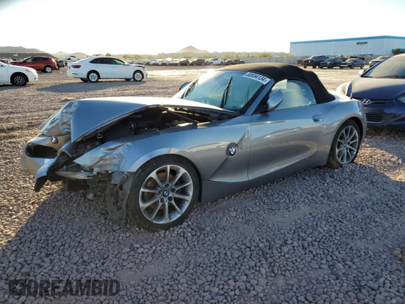 2007 BMW Z4 3.0i with VIN 4USBU33517LW73274, listed as a Copart auction lot 80694134 with 88,736 mi miles and Clean Title. Bid and sale history available at carsss.com. Image 1.