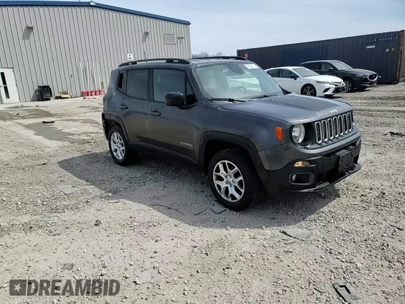 2018 Jeep Renegade Latitude with VIN ZACCJBBB6JPJ32919, listed as a Copart auction lot 54536315 with 106,293 mi miles and Clean Title. Bid and sale history available at carsss.com. Image 14.