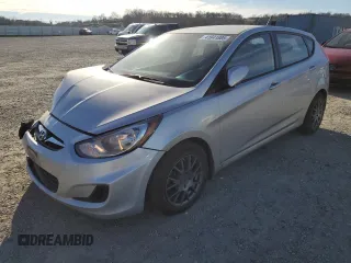 2013 Hyundai Accent GL with VIN KMHCT5AE0DU096122, listed as a Copart auction lot 41841885 with 124,371 mi miles and Salvage Title. Bid and sale history available at carsss.com. Image 1.