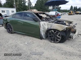 2021 Dodge Charger R/T with VIN 2C3CDXCT6MH553452, listed as a Copart auction lot 63240035 with Not provided miles and Salvage title. Bid and sale history available at DreamBid. Image 4.