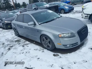 2007 Audi A4 2.0T with VIN WAUDF78E37A091422, listed as a IAAI auction lot 41551736 with 157,651 mi miles. Bid and sale history available at carsss.com. Image 1.