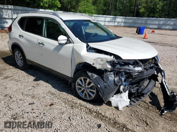 2017 Nissan Rogue SV with VIN KNMAT2MV2HP595790, listed as a Copart auction lot 55877705 with 42,816 mi miles and Salvage title. Bid and sale history available at DreamBid. Image 4.