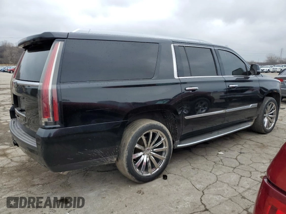 2015 Cadillac Escalade ESV Luxury z VIN 1GYS4SKJ2FR603383, wystawiony jako Copart lot #52463045 z przebiegiem 142 204 mil mil oraz Czysty tytuł • Clean title. Historia ofert i sprzedaży dostępna na DreamBid. Obrazek 3.