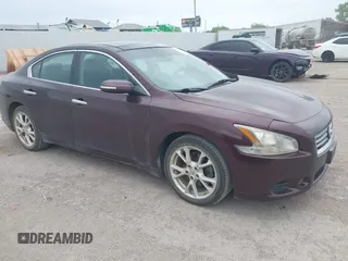 2014 Nissan Maxima SV with VIN 1N4AA5AP5EC440821, listed as a IAAI auction lot 42648631 with 133,204 mi miles and . Bid and sale history available at DreamBid. Image 1.