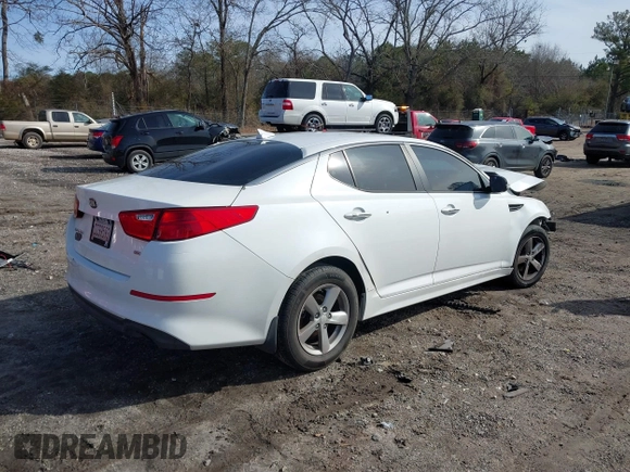 2015 Kia Optima LX with VIN 5XXGM4A75FG386704, listed as a IAAI auction lot 41344996 with 266,993 mi miles and . Bid and sale history available at DreamBid. Image 4.