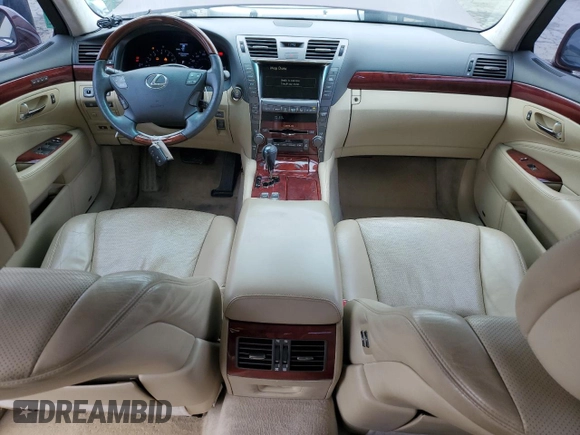 2008 Lexus LS 460 L with VIN JTHGL46F285027349, listed as a Copart auction lot 52014025 with 148,807 mi miles and Clean title. Bid and sale history available at DreamBid. Image 8.