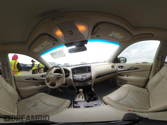 2013 Infiniti JX35 with VIN 5N1AL0MM8DC352896, listed as a IAAI auction lot 41561639 with 158,533 mi miles and . Bid and sale history available at DreamBid. Image 19.
