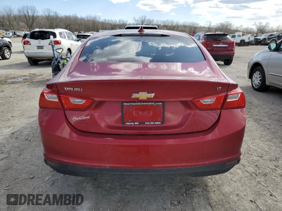 2016 Chevrolet Malibu LT with VIN 1G1ZE5STXGF276103, listed as a Copart auction lot 49597535 with 145,472 mi miles and Salvage Title. Bid and sale history available at carsss.com. Image 6.