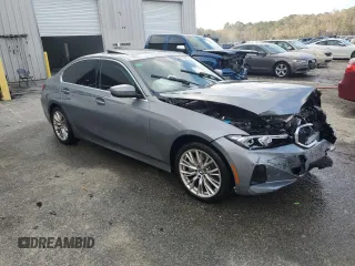 2024 BMW 3 Series 330i with VIN 3MW69FF07R8E53350, listed as a Copart auction lot 82477514 with 0 mi miles and Salvage Title. Bid and sale history available at carsss.com. Image 4.