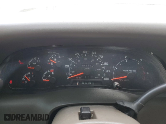 2001 Ford F-350 XL with VIN 1FTWW32F01EA68170, listed as a Copart auction lot 53516435 with 302,516 mi miles and Salvage title. Bid and sale history available at DreamBid. Image 9.