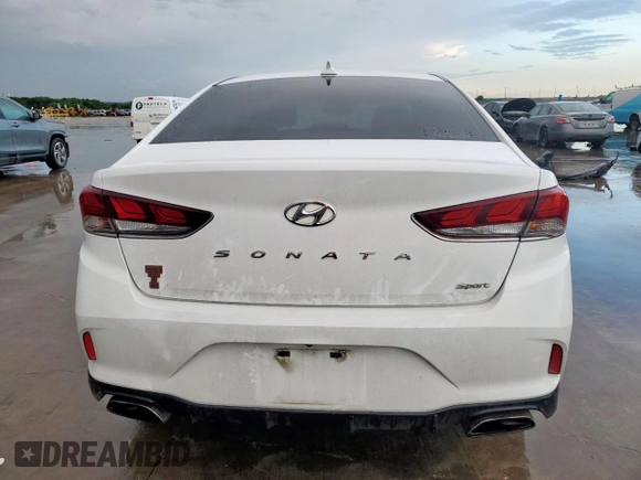 2018 Hyundai Sonata SEL with VIN 5NPE34AF7JH609811, listed as a Copart auction lot 54253855 with 129,435 mi miles and Clean Title. Bid and sale history available at DreamBid. Image 6.