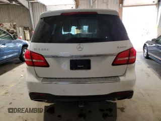 2017 Mercedes-Benz GLS 550 with VIN 4JGDF7DE0HA811541, listed as a Copart auction lot 74307404 with 119,812 mi miles and Salvage Title. Bid and sale history available at DreamBid. Image 6.