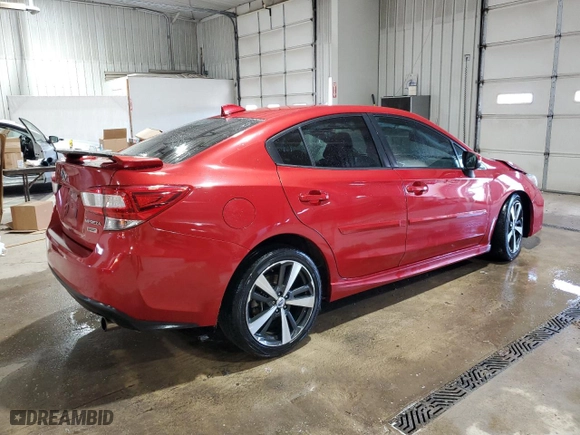 2017 Subaru Impreza Sport with VIN 4S3GKAM69H3605402, listed as a Copart auction lot 47964745 with 103,066 mi miles and Salvage Title. Bid and sale history available at carsss.com. Image 3.