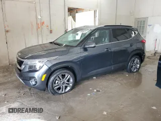 2023 Kia Seltos S with VIN KNDEU2AA0P7425619, listed as a Copart auction lot 55305675 with 37,661 mi miles and Salvage title. Bid and sale history available at DreamBid. Image 1.