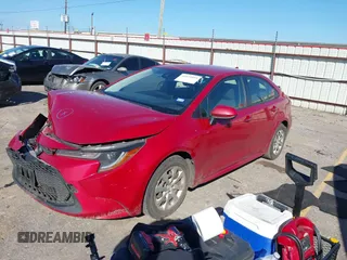 2020 Toyota Corolla LE with VIN JTDEPRAE1LJ083405, listed as a IAAI auction lot 41673933 with 103,222 mi miles. Bid and sale history available at carsss.com. Image 2.