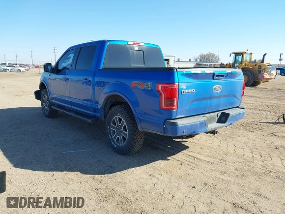 2015 Ford F-150 XLT with VIN 1FTEW1EG9FKE71674, listed as a IAAI auction lot 41635657 with 89,713 mi miles. Bid and sale history available at carsss.com. Image 3.