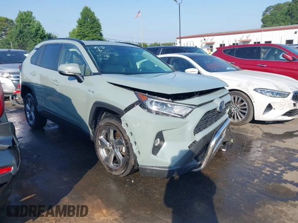 2021 Toyota RAV4 Hybrid LE with VIN JTMB6RFV3MD038562, listed as a IAAI auction lot 42576852 with 27,463 mi miles and . Bid and sale history available at DreamBid. Image 1.