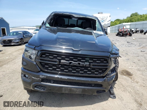 2022 Ram 1500 Big Horn with VIN 1C6SRFFT5NN200831, listed as a Copart auction lot 60857395 with 41,481 mi miles and Salvage title. Bid and sale history available at DreamBid. Image 5.