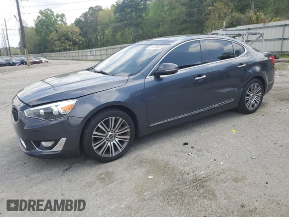 2015 Kia Cadenza Premium z VIN KNALN4D76F5193678, wystawiony jako Copart lot #51409955 z przebiegiem 106 802 mil mil oraz Szkoda całkowita • Salvage title. Historia ofert i sprzedaży dostępna na DreamBid. Obrazek 1.