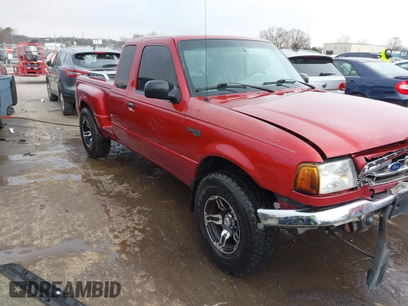 2001 Ford Ranger XL with VIN 1FTYR14V01TA90433, listed as a IAAI auction lot 41613230 with 190,368 mi miles. Bid and sale history available at carsss.com. Image 1.