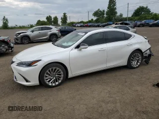 2022 Lexus ES with VIN 58AFZ1B18NU111346, listed as a Copart auction lot 64612854 with 65,357 mi miles and Salvage Title. Bid and sale history available at carsss.com. Image 1.