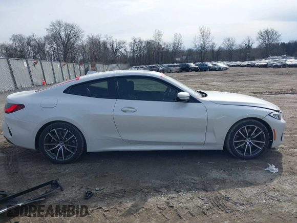 2022 BMW 4 Series 430i xDrive with VIN WBA73AP09NCJ28175, listed as a IAAI auction lot 41486064 with 27,312 mi miles and . Bid and sale history available at DreamBid. Image 13.
