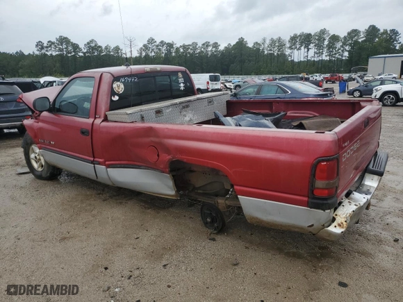 1999 Dodge Ram 1500 with VIN 1B7HC16Z3XS167442, listed as a Copart auction lot 73318924 with 158,376 mi miles and Salvage Title. Bid and sale history available at carsss.com. Image 2.