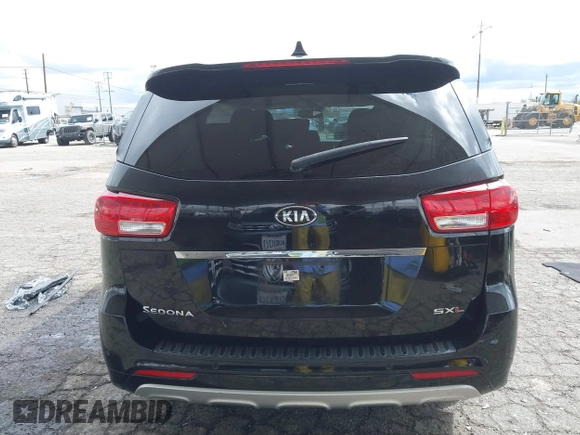 2018 Kia Sedona SX-L with VIN KNDME5C18J6390042, listed as a IAAI auction lot 41775242 with 115,003 mi miles. Bid and sale history available at carsss.com. Image 16.