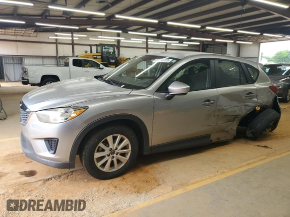2013 Mazda CX-5 Sport with VIN JM3KE2BE6D0110272, listed as a Copart auction lot 57570725 with 124,475 mi miles and Salvage title. Bid and sale history available at DreamBid. Image 1.