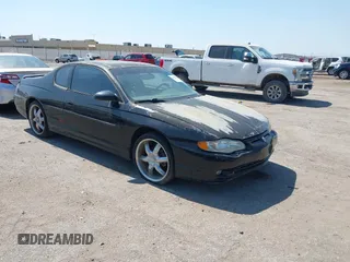 2000 Chevrolet Monte Carlo SS with VIN 2G1WX12K2Y9243166, listed as a IAAI auction lot 41826995 with 1 mi miles. Bid and sale history available at carsss.com. Image 1.